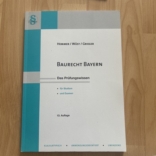 Baurecht bayern - baurecht, (skripten