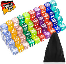 6-seitige Würfel Set bunt
