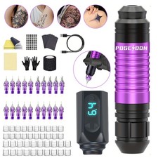 Wireless Tattoo Maschine Set Tattoo Pen Komplettes Tattoo Kit 20 Tattoo-Nadeln