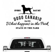Dogo Canario Aufkleber Vintage
