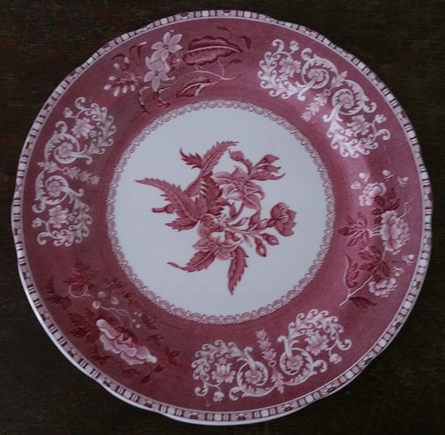 Teller 26cm spode pink - teller,