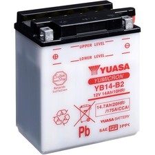 Yuasa YB14-B2 Wassermotorrad-Batterie 12V/14AH - Hochleistungs-Batterie für Gelä