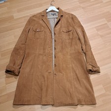 Di Bari Wildleder Velours Mantel, Gr. IT48 DE42, Vintage