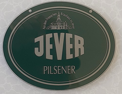 Jever pilsener zapfhahnschild - jever,