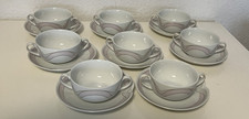 Kaiser Porzellan Domino TAMPERE - 8 Suppengedeck ,Suppentassen mit Untertassen