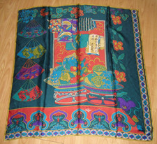 Christian Fischbacher pour Elegance Paris Tuch SEIDE Carre 87x87 japanisch -rar