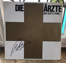 Die Ärzte - Uns Geht's Prima - 12" Vinyl 1984 Goldenes Kreuz Signiert Bela B RAR