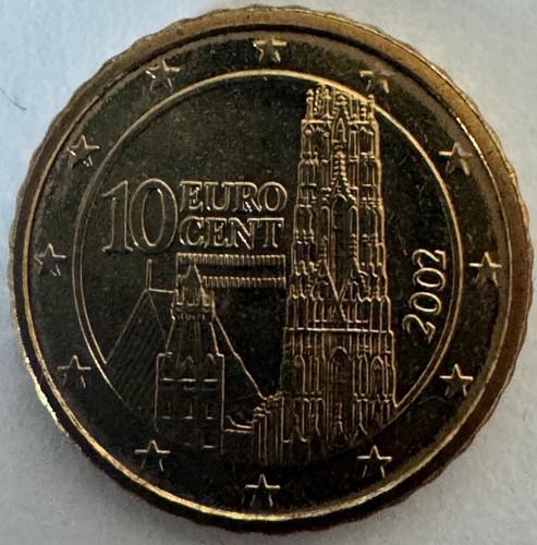 österreich cent 2002 - 10,