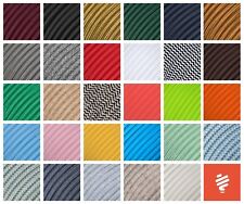 Textilkabel für Lampe, Stoffkabel, Lampenkabel, Stromkabel, Elektrokabel 2-adrig