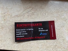 Sammler ticket tsv 1860 - ticket,