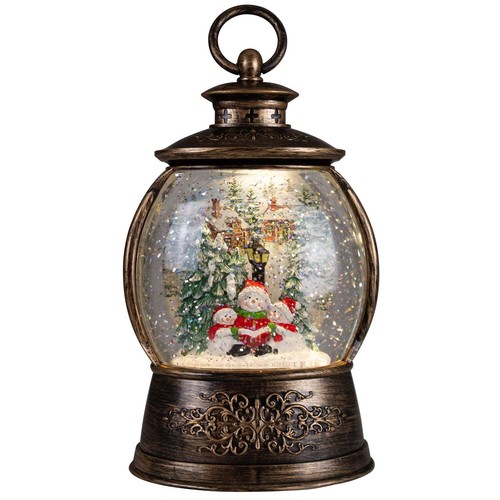 Große led schneelaterne 24cm - große,