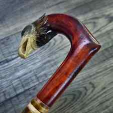 Gehstock Gehstock Holz Gehstock Handarbeit Handschnitzerei Adler Neu