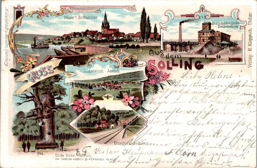 Litho gruß aus bodenfelde - aus,