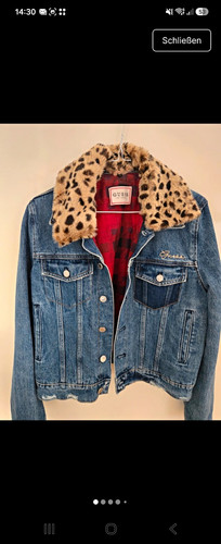 Guess damen jeansjacke blau - damen,