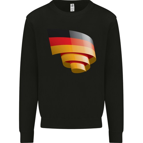 Gekräuselte deutschlandflagge - gekräuselte,