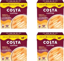Dolce Gusto Costa Kaffeepads Latte Caramel, 4 x Packung mit 10 Pods (insgesamt 40 Pods)