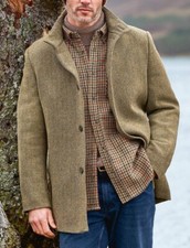 Herrenmantel Fischgräte Gelbe