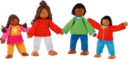 Biegepuppen moderne familie - biegepuppen,