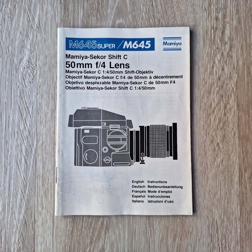 Mamiya 645 sekor - 645, 50