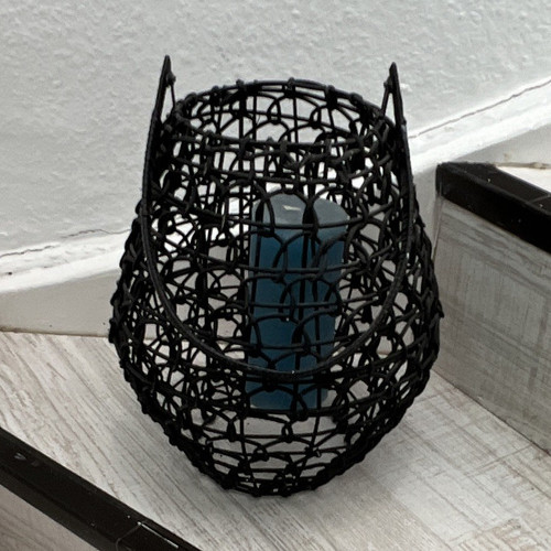 Windlicht metall glas schwarz - windlicht,