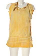 MISS SIXTY ärmellose Bluse Damen Bluse Gr. DE 38 hellorange Casual-Look