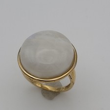 Goldring mit  Mondstein 375/-