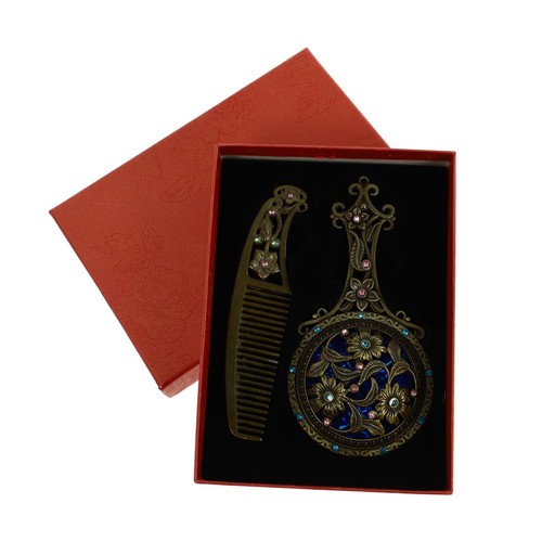 Vintage kamm und spiegel - vintage, set