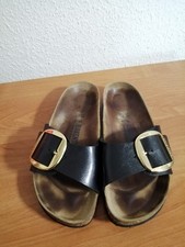 Birkenstock Madrid Big Buckle Damen Leder Sandalen Gr. 39 Sehr Gut