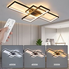 LED Deckenleuchte Dimmbar mit Fernbedienung Moderne Wohnzimmerlampe Schlafzimmer