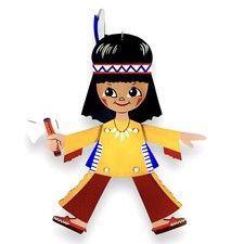 Vintage hampelmann indianer - vintage,