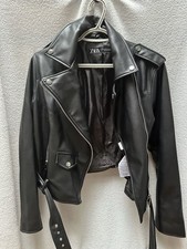 Zara Lederjacke Jacke Leder