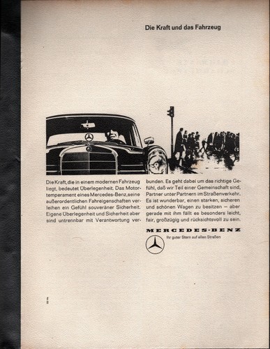 Mercedes werbeanzeige werbung - mercedes,