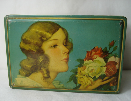 Alte reklame bonbon blechdose - alte,