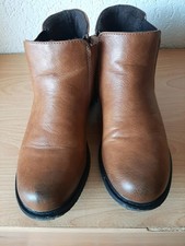 Leder Stiefeletten Boots Damenschuhe  Herbst Janet D braun * Gr 39
