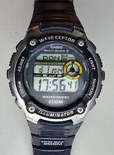 CASIO WAVE CEPTOR ILLUMINATOR 3139 WV-200E WORLD TIMER ALARM CHRONO MULTI BAND 5