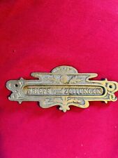 Briefkasten Einwurfklappe antik massiv