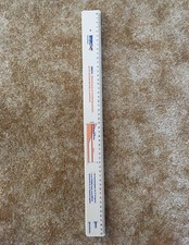 Lineal 50cm Plastik Werbung Konvolut 50x Stück Weiß