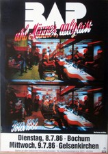BAP - NIEDECKEN - 1986 - In Concert Tour - Poster - Gelsenkirchen - *Fehldruck