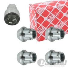 4x FEBI FELGENSCHLÖSSER FELGENSCHLOSS-SATZ KEGELBUND passend für FORD TRANSIT