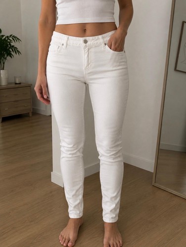 Damen jeans skinny weiß - damen,