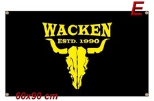 W O A Hardrock Fahne Flagge flag  Rock Festival,  AC/DC Neu 60 x 90 cm
