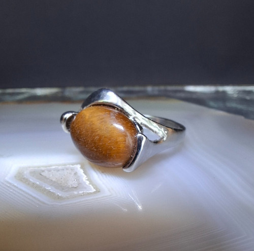 Ring edelstahl tigerauge - ring,