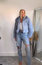 ZARA KURZER KUNSTFELLMANTEL