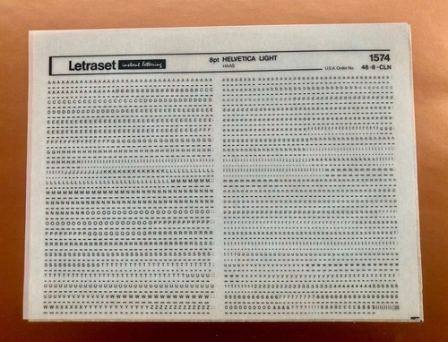 Letraset 1574 helvetica - ,