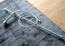 hansgrohe UNO grau UNICA-Verstellbare Duschstange Wandhalterung Brausekopfhalter