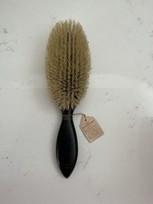 Vintage Echt Ebenholz Kleidung Haarbürste Kent Holz reine Borsten mit Etikett