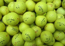 100  gebrauchte gelbe Callaway Rangebälle Golfbälle  Crossgolf