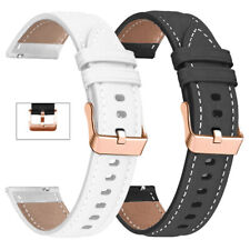 ECHTLEDER Uhrenarmband 20 mm Ersatz Lederband Armbanduhr Watchband Weiß Schwarz