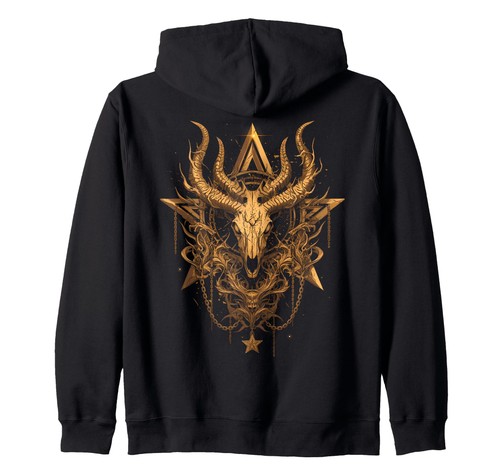 Gothic kapuzenjacke baphomet - gothic,