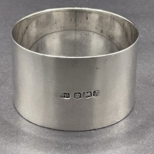 Englischer Serviettenring 925er Silber Sheffield 1943